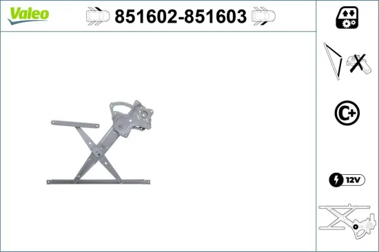 Fensterheber vorne links VALEO 851602 Bild Fensterheber vorne links VALEO 851602