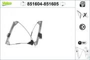 Fensterheber vorne links VALEO 851604