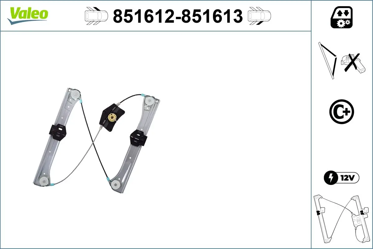 Fensterheber vorne links VALEO 851612