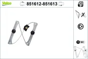 Fensterheber vorne links VALEO 851612