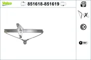 Fensterheber vorne links VALEO 851618