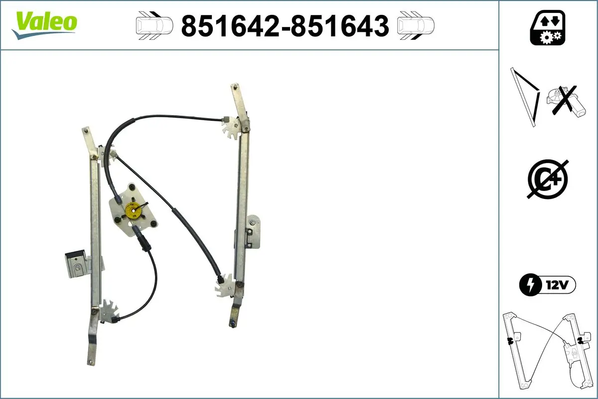 Fensterheber vorne links VALEO 851642