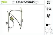 Fensterheber vorne links VALEO 851642