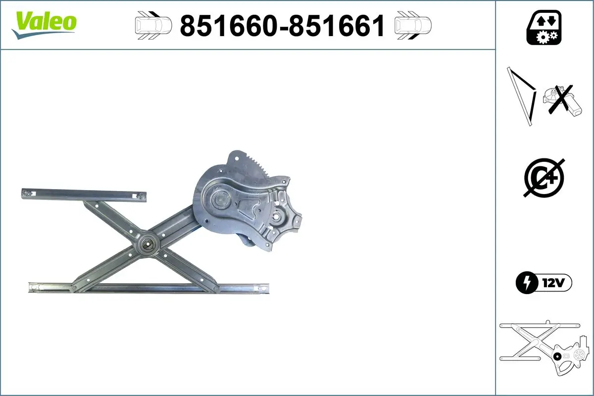 Fensterheber vorne links VALEO 851660