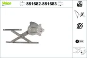 Fensterheber vorne links VALEO 851682