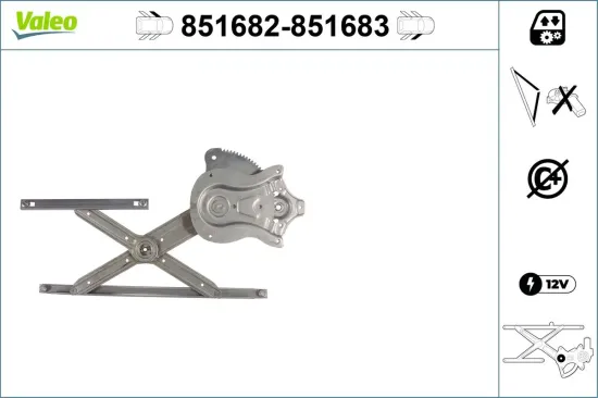 Fensterheber vorne links VALEO 851682 Bild Fensterheber vorne links VALEO 851682