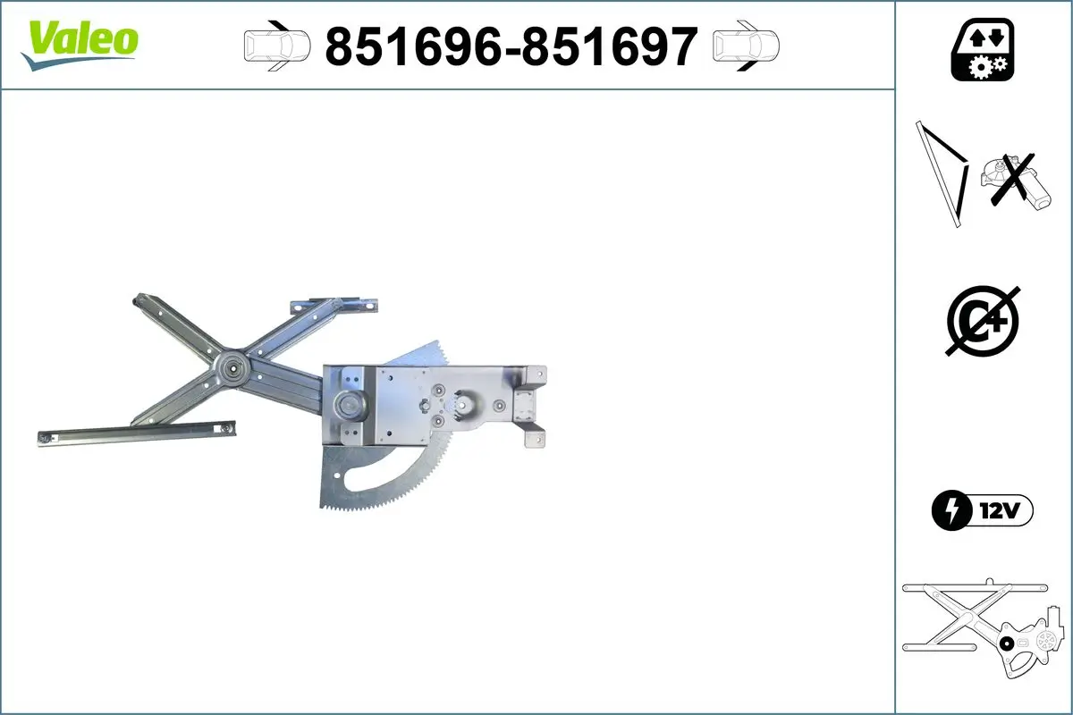 Fensterheber vorne links VALEO 851696