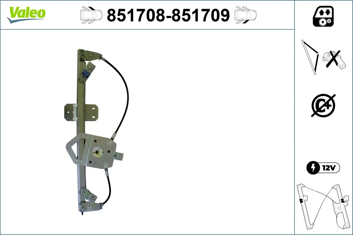 Fensterheber vorne links VALEO 851708