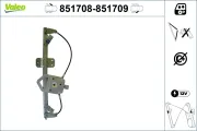 Fensterheber vorne links VALEO 851708