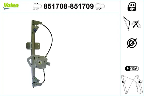 Fensterheber vorne links VALEO 851708 Bild Fensterheber vorne links VALEO 851708