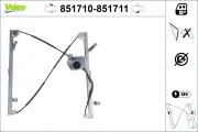 Fensterheber vorne links VALEO 851710