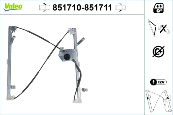 Fensterheber vorne links VALEO 851710 Bild Fensterheber vorne links VALEO 851710