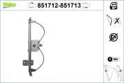 Fensterheber vorne links VALEO 851712