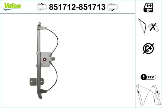 Fensterheber vorne links VALEO 851712 Bild Fensterheber vorne links VALEO 851712