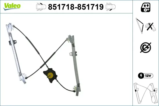 Fensterheber vorne links VALEO 851718 Bild Fensterheber vorne links VALEO 851718