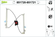 Fensterheber vorne links VALEO 851720