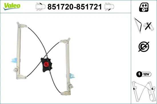 Fensterheber vorne links VALEO 851720 Bild Fensterheber vorne links VALEO 851720