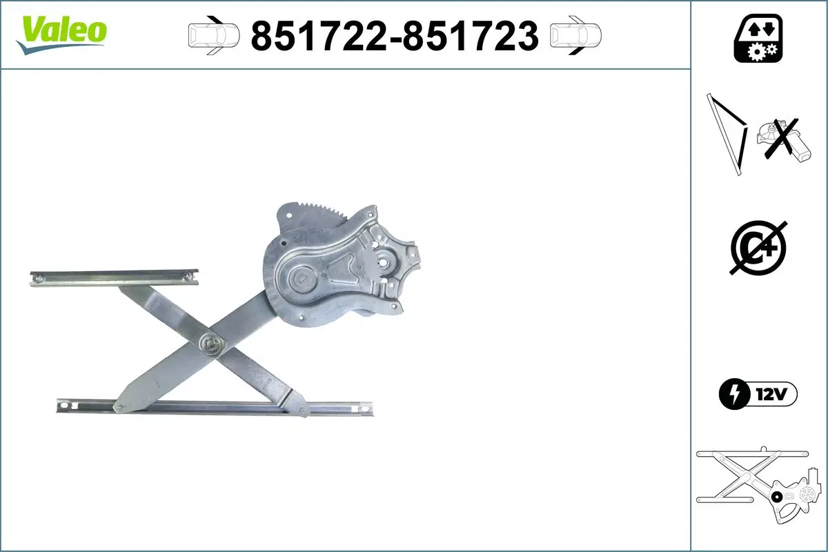 Fensterheber vorne links VALEO 851722