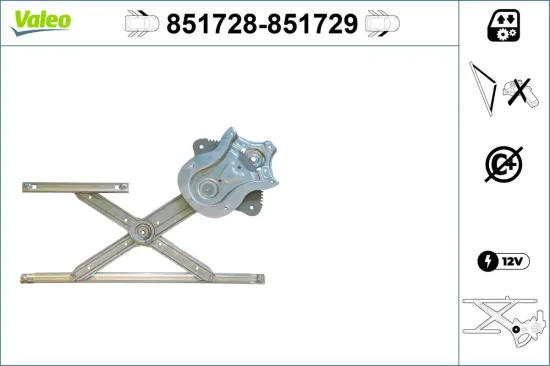 Fensterheber vorne links VALEO 851728 Bild Fensterheber vorne links VALEO 851728