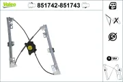 Fensterheber vorne links VALEO 851742