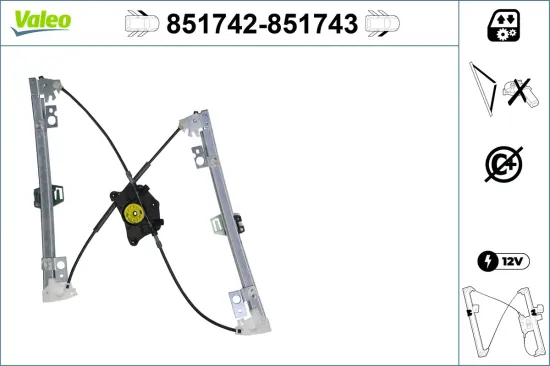 Fensterheber vorne links VALEO 851742 Bild Fensterheber vorne links VALEO 851742