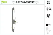 Fensterheber vorne links VALEO 851746