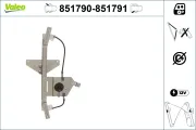 Fensterheber hinten rechts VALEO 851791
