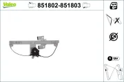 Fensterheber hinten links VALEO 851802