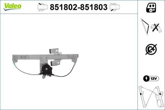 Fensterheber hinten links VALEO 851802 Bild Fensterheber hinten links VALEO 851802