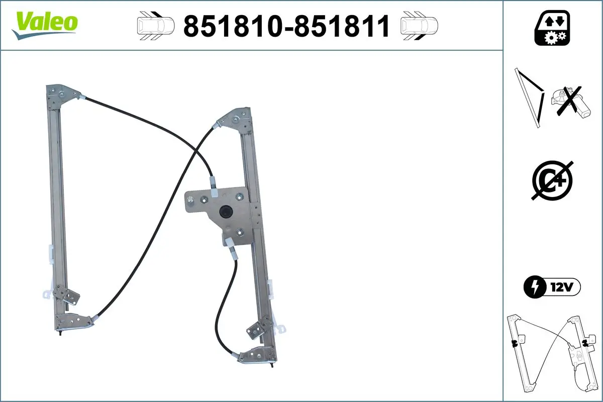 Fensterheber vorne links VALEO 851810