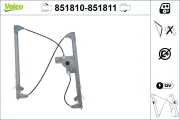 Fensterheber vorne links VALEO 851810