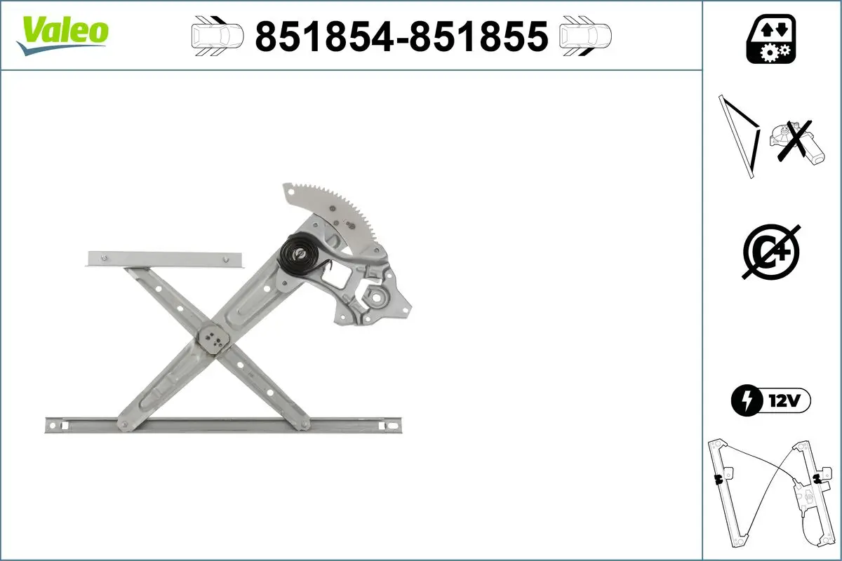 Fensterheber vorne links VALEO 851854