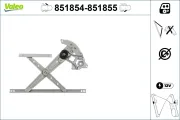 Fensterheber vorne links VALEO 851854