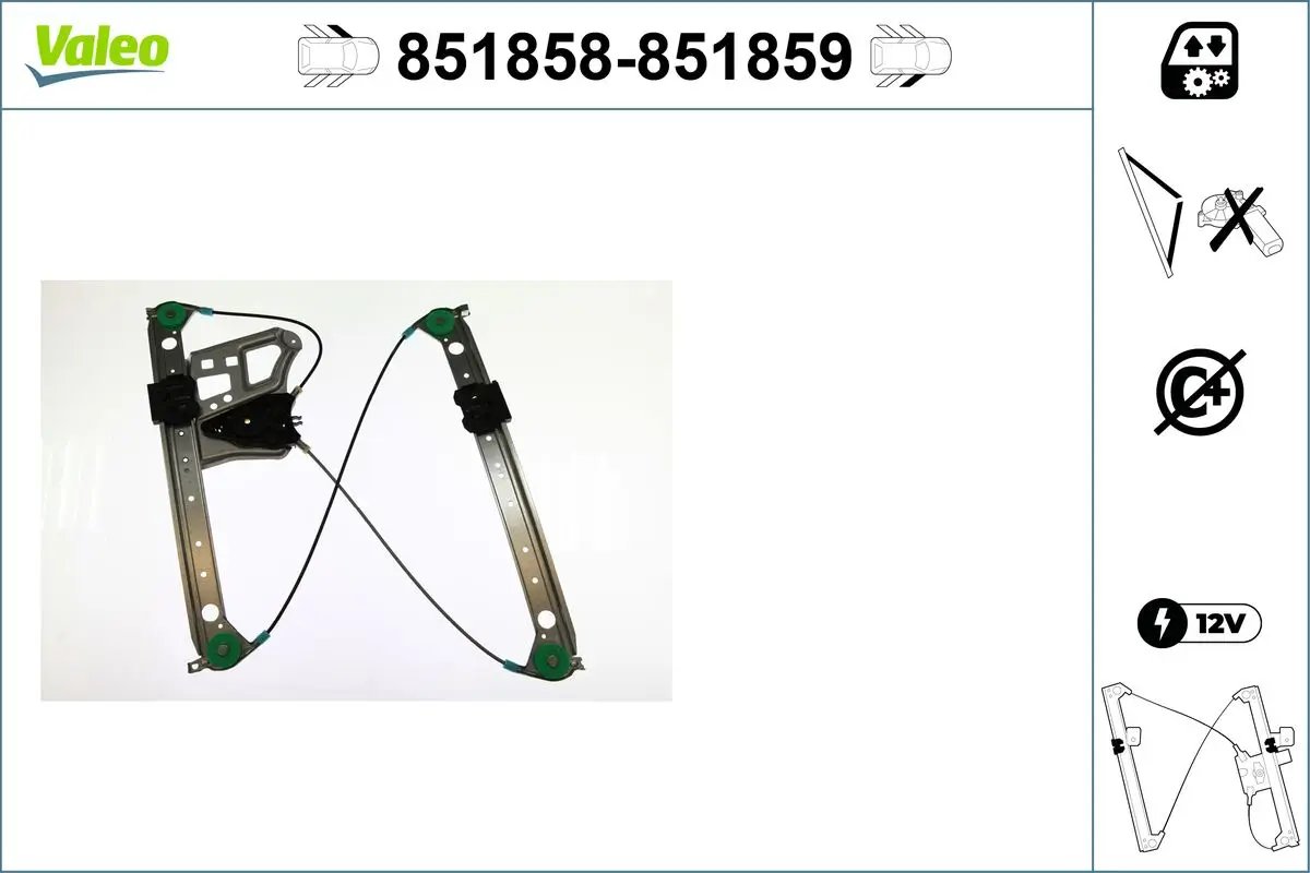 Fensterheber vorne links VALEO 851858
