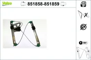 Fensterheber vorne links VALEO 851858