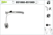 Fensterheber hinten links VALEO 851868