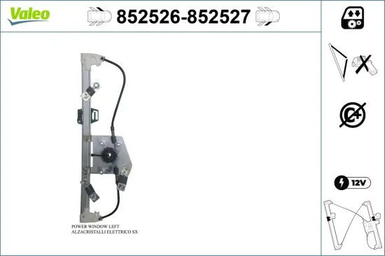Fensterheber vorne links VALEO 852526 Bild Fensterheber vorne links VALEO 852526
