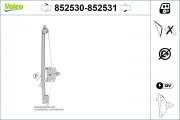 Fensterheber vorne links VALEO 852530