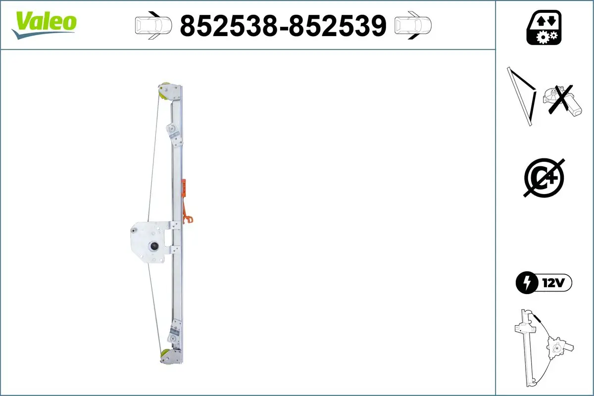 Fensterheber vorne links VALEO 852538