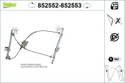 Fensterheber vorne links VALEO 852552