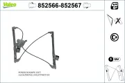 Fensterheber vorne rechts VALEO 852567