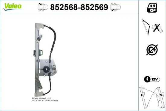 Fensterheber hinten links VALEO 852568 Bild Fensterheber hinten links VALEO 852568