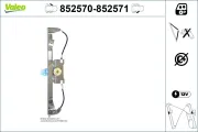 Fensterheber vorne links VALEO 852570