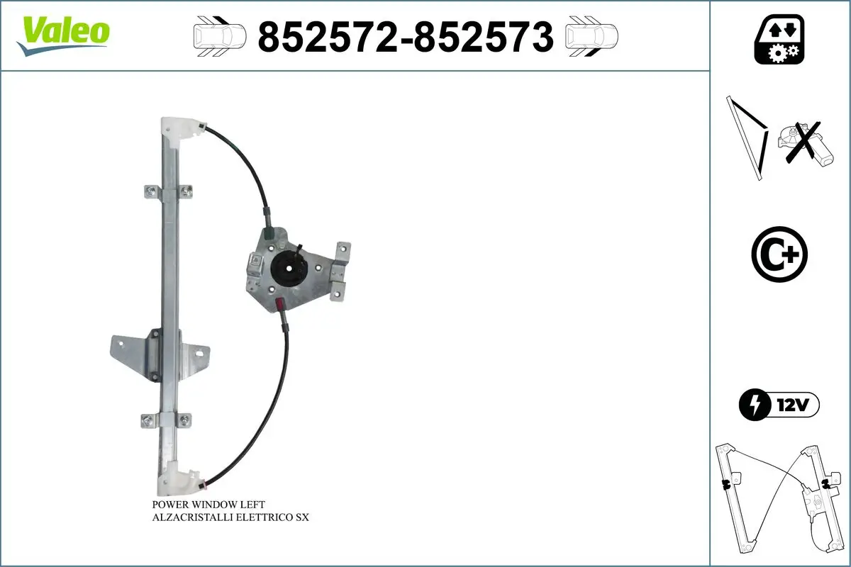 Fensterheber vorne links VALEO 852572