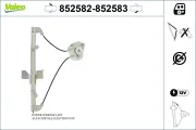 Fensterheber vorne links VALEO 852582