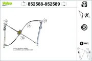 Fensterheber vorne links VALEO 852588