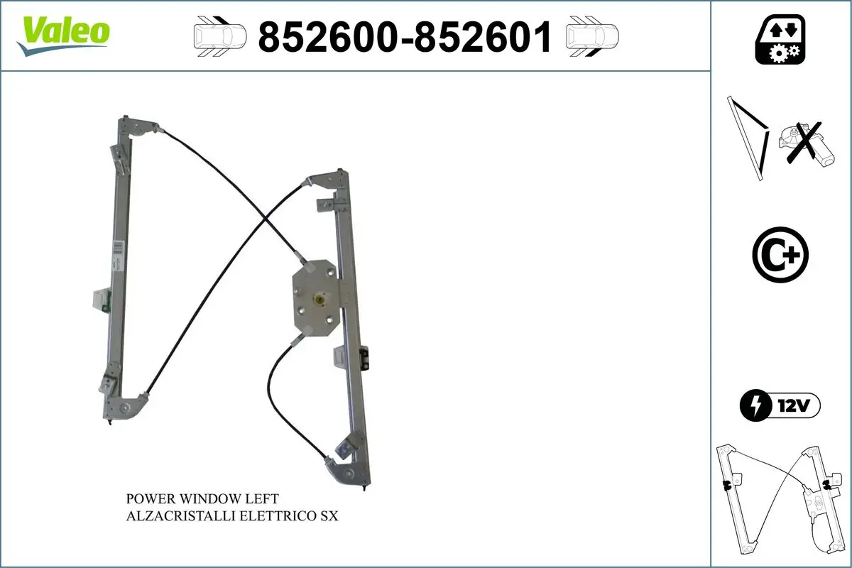 Fensterheber vorne links VALEO 852600