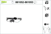 Fensterheber hinten links VALEO 861052