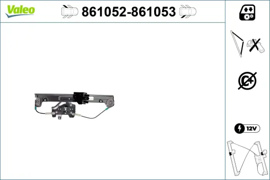 Fensterheber hinten rechts VALEO 861053 Bild Fensterheber hinten rechts VALEO 861053