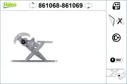 Fensterheber vorne links VALEO 861068